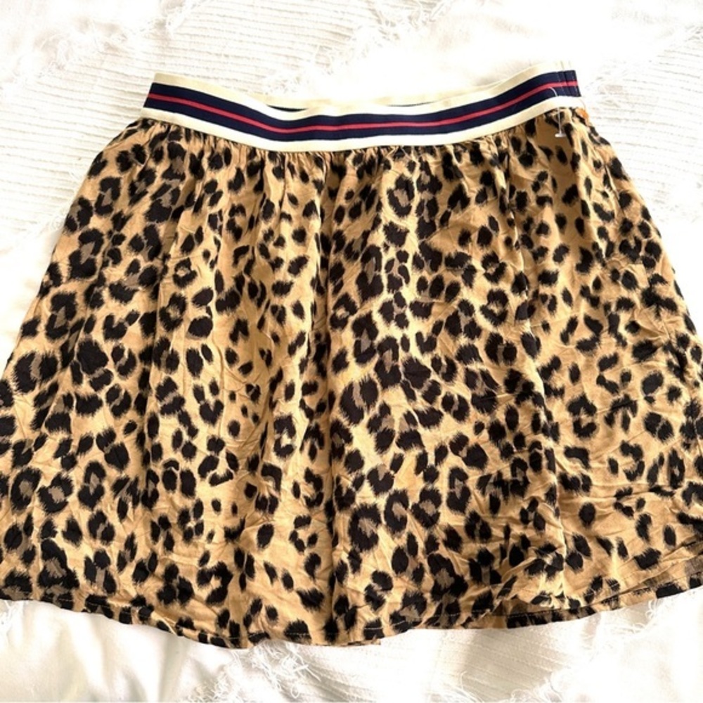 Girls leopard‎ print skirt